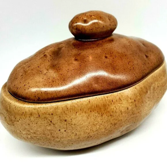 Atlantic Mold Vintage Potato Serving Dish, Candy/Cookie Jar, Potato Bowl - Picture 6 of 12